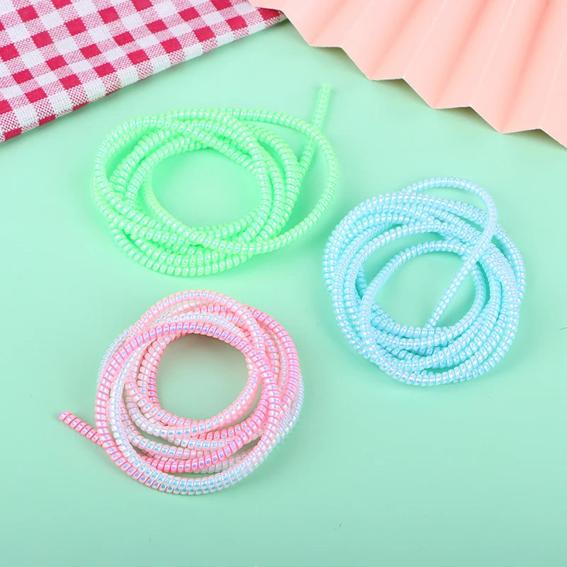 1.6M Color Cable Intertwine Rope Spiral Cable Protector